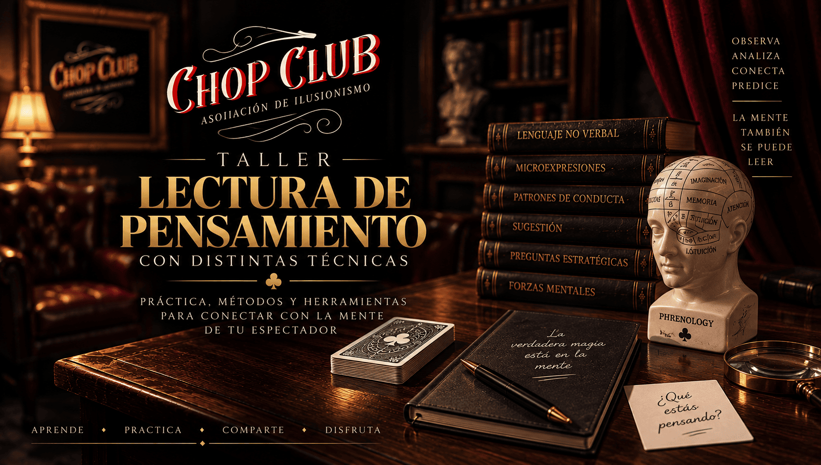 Lectura de pensamiento con distintas técnicas